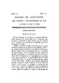 Diario de Alicante. Núm. 32, 1.º de noviembre de 1816 | Biblioteca Virtual Miguel de Cervantes