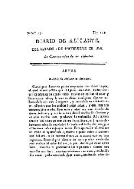 Diario de Alicante. Núm. 33, 2 de noviembre de 1816 | Biblioteca Virtual Miguel de Cervantes