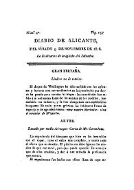 Diario de Alicante. Núm. 40, 9 de noviembre de 1816 | Biblioteca Virtual Miguel de Cervantes
