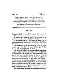 Diario de Alicante. Núm. 45, 14 de noviembre de 1816 | Biblioteca Virtual Miguel de Cervantes