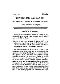 Diario de Alicante. Núm. 48, 17 de noviembre de 1816 | Biblioteca Virtual Miguel de Cervantes