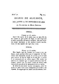 Diario de Alicante. Núm. 52, 21 de noviembre de 1816 | Biblioteca Virtual Miguel de Cervantes