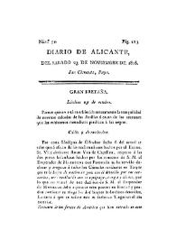 Diario de Alicante. Núm. 54, 23 de noviembre de 1816 | Biblioteca Virtual Miguel de Cervantes