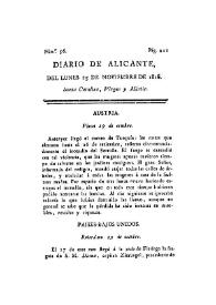 Diario de Alicante. Núm. 56, 25 de noviembre de 1816 | Biblioteca Virtual Miguel de Cervantes
