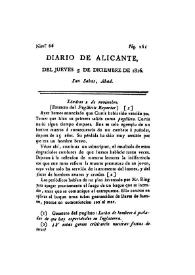 Diario de Alicante. Núm. 66, 5 de diciembre de 1816 | Biblioteca Virtual Miguel de Cervantes