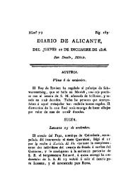Diario de Alicante. Núm. 73, 12 de diciembre de 1816 | Biblioteca Virtual Miguel de Cervantes