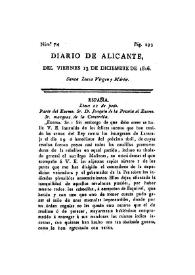 Diario de Alicante. Núm. 74, 13 de diciembre de 1816 | Biblioteca Virtual Miguel de Cervantes
