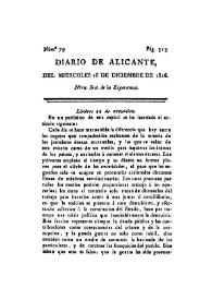 Diario de Alicante. Núm. 79, 18 de diciembre de 1816 | Biblioteca Virtual Miguel de Cervantes