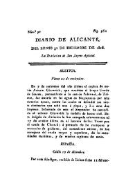 Diario de Alicante. Núm. 91, 30 de diciembre de 1816 | Biblioteca Virtual Miguel de Cervantes