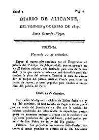 Diario de Alicante. Núm. 3, 3 de enero de 1817 | Biblioteca Virtual Miguel de Cervantes