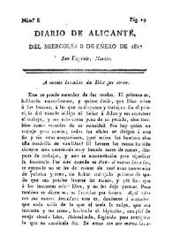 Diario de Alicante. Núm. 8, 8 de enero de 1817 | Biblioteca Virtual Miguel de Cervantes
