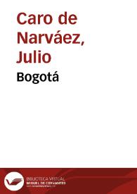 Bogotá | Biblioteca Virtual Miguel de Cervantes