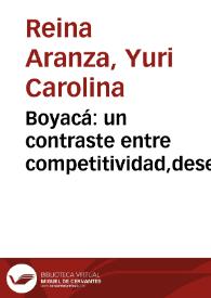 Boyacá: un contraste entre competitividad,desempeño económico y pobreza | Biblioteca Virtual Miguel de Cervantes