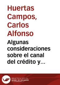 Algunas consideraciones sobre el canal del crédito y la transmisión de tasas de interés en Colombia | Biblioteca Virtual Miguel de Cervantes