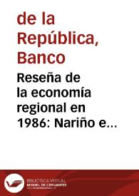 Reseña de la economía regional en 1986: Nariño e Ipiales | Biblioteca Virtual Miguel de Cervantes