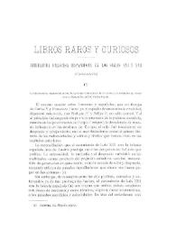 Libros raros y curiosos. Literatura francesa hispanófoba en los siglos XVI y XVII (Continuación) / Joaquín López Barrera | Biblioteca Virtual Miguel de Cervantes