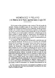 Menéndez y Pelayo y la historia de la poesía hasta el siglo XIX / Gerardo Diego | Biblioteca Virtual Miguel de Cervantes