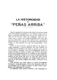 La historicidad de "Peñas arriba" / José María de Cossío | Biblioteca Virtual Miguel de Cervantes