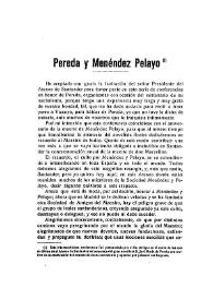 Pereda y Menéndez Pelayo / Miguel Artigas  | Biblioteca Virtual Miguel de Cervantes