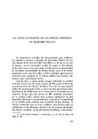 Un texto autógrafo de las poesías amorosas de Menéndez Pelayo / Carlos González Echegaray | Biblioteca Virtual Miguel de Cervantes