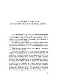 El "Apolo" de Lope de Vega: un fragmento burlesco de teoría poética / Marcela Trambaioli | Biblioteca Virtual Miguel de Cervantes