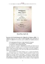 Imprenta de la Provincia (1832-1852) [Semblanza]  / María Dolores Fernández de Casadevante Romaní | Biblioteca Virtual Miguel de Cervantes