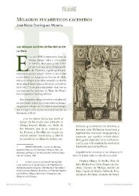 Milagros eucarísticos cacereños / José María Domínguez Moreno | Biblioteca Virtual Miguel de Cervantes