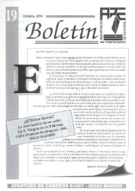 Boletín de la Asociación de Profesores de Español (FASPE). Núm. 19, 1994 | Biblioteca Virtual Miguel de Cervantes
