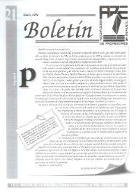 Boletín de la Asociación de Profesores de Español (FASPE). Núm. 21, 1995 | Biblioteca Virtual Miguel de Cervantes