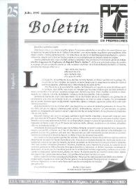 Boletín de la Asociación de Profesores de Español (FASPE). Núm. 25, 1996 | Biblioteca Virtual Miguel de Cervantes