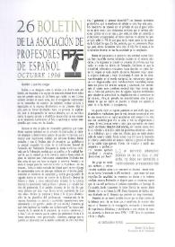 Boletín de la Asociación de Profesores de Español (FASPE). Núm. 26, 1996 | Biblioteca Virtual Miguel de Cervantes