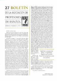 Boletín de la Asociación de Profesores de Español (FASPE). Núm. 27, 1997 | Biblioteca Virtual Miguel de Cervantes
