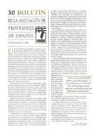 Boletín de la Asociación de Profesores de Español (FASPE). Núm. 30, 1998 | Biblioteca Virtual Miguel de Cervantes