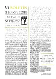 Boletín de la Asociación de Profesores de Español (FASPE). Núm. 35, 1999 | Biblioteca Virtual Miguel de Cervantes