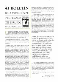 Boletín de la Asociación de Profesores de Español (FASPE). Núm. 41, 2002 | Biblioteca Virtual Miguel de Cervantes