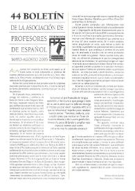Boletín de la Asociación de Profesores de Español (FASPE). Núm. 44, 2003 | Biblioteca Virtual Miguel de Cervantes