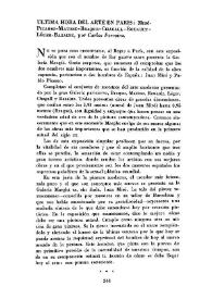 Última hora del arte en París: Picasso-Matisse-Braque-Chagall-Rouault-Léger-Bazaine / por Carlos Ferreira | Biblioteca Virtual Miguel de Cervantes