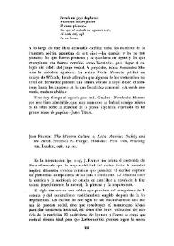 Jean Franco: "The Modern Culture of Latin-America: Society and the Artist". Frederick A. Praeger, Publisher: New York, Washington, London, 1967, 339 pp. / José Ortega | Biblioteca Virtual Miguel de Cervantes