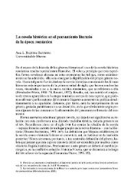 La novela histórica en el pensamiento literario de la época romántica / Ana L. Baquero Escudero | Biblioteca Virtual Miguel de Cervantes