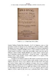 Antonio Undiano Gaztelu [editor] (San Sebastián, ¿?-¿?) [Semblanza] / M.ª Dolores Fernández de Casadevante Romaní | Biblioteca Virtual Miguel de Cervantes