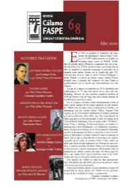 Revista Cálamo FASPE : lengua y literatura españolas. Núm. 68, 2020 | Biblioteca Virtual Miguel de Cervantes