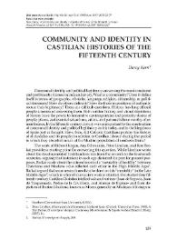 Community and identity in Castilian histories of the fifteenth century / Darcy Kern | Biblioteca Virtual Miguel de Cervantes