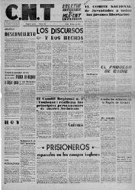 CNT : Boletín Interior del Movimiento Libertario Español en Francia. Segunda época, núm. 32, 10 de noviembre de 1945 | Biblioteca Virtual Miguel de Cervantes