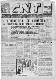 CNT : Boletín Interior del Movimiento Libertario Español en Francia. Segunda época, núm. 37, 15 de diciembre de 1945 | Biblioteca Virtual Miguel de Cervantes