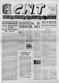 CNT : Boletín Interior del Movimiento Libertario Español en Francia. Segunda época, núm. 40, 5 de enero de 1946 | Biblioteca Virtual Miguel de Cervantes