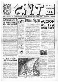 CNT : Boletín Interior del Movimiento Libertario Español en Francia. Segunda época, núm. 49, 14 de marzo de 1946 | Biblioteca Virtual Miguel de Cervantes