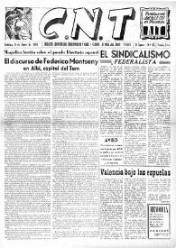 CNT : Boletín Interior del Movimiento Libertario Español en Francia. Segunda época, núm. 62, 8 de junio de 1946 | Biblioteca Virtual Miguel de Cervantes