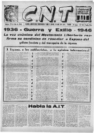 CNT : Boletín Interior del Movimiento Libertario Español en Francia. Segunda época, núm. 68, 19 de julio de 1946 | Biblioteca Virtual Miguel de Cervantes