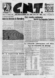 CNT : Boletín Interior del Movimiento Libertario Español en Francia. Segunda época, núm. 82, 26 de octubre de 1946 | Biblioteca Virtual Miguel de Cervantes