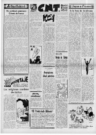 CNT : Boletín Interior del Movimiento Libertario Español en Francia. Segunda época, núm. 88, 7 de diciembre de 1946 | Biblioteca Virtual Miguel de Cervantes